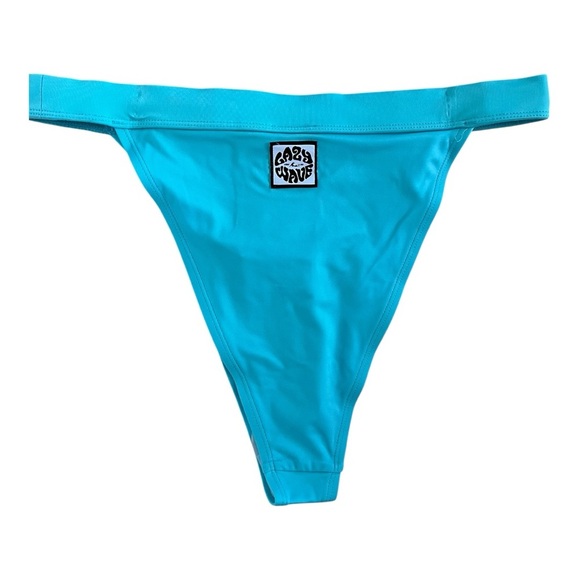 NWT H&M blue Turquoise Bikini high waisted Bottom size medium - Picture 1 of 7
